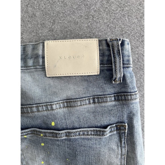Kloud9 Jeans 36/32 Ripped Denim Neon Paint Splatter Streetwear Urban Hip Hip - Picture 5 of 12